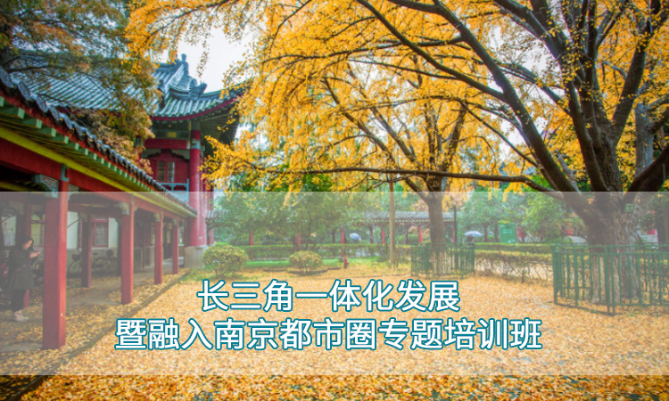 政府部门培训-南京师范大学长三角一体化发展暨融入南京都市圈专题培训班