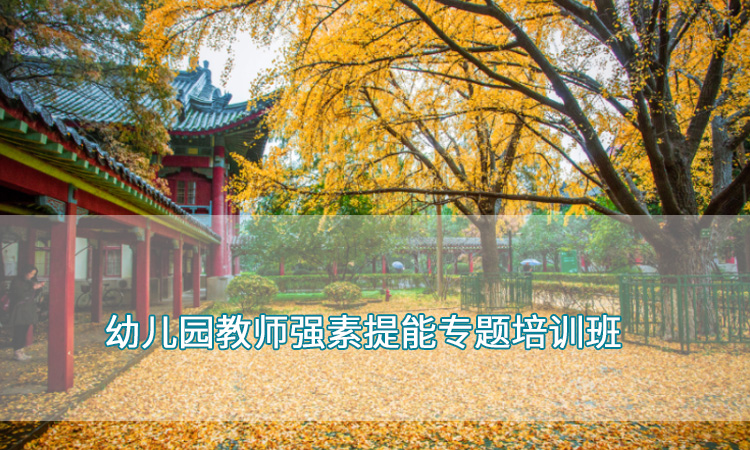 幼儿园教师培训-南京师范大学幼儿园教师强素提能专题培训班